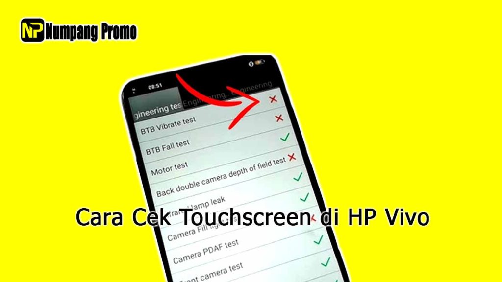 Cara Cek Touchscreen di HP Vivo Normal atau Tidak